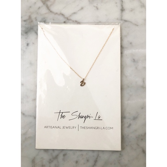 Jewelry - The Shangri-La Gold Fill Dainty V Letter Necklace